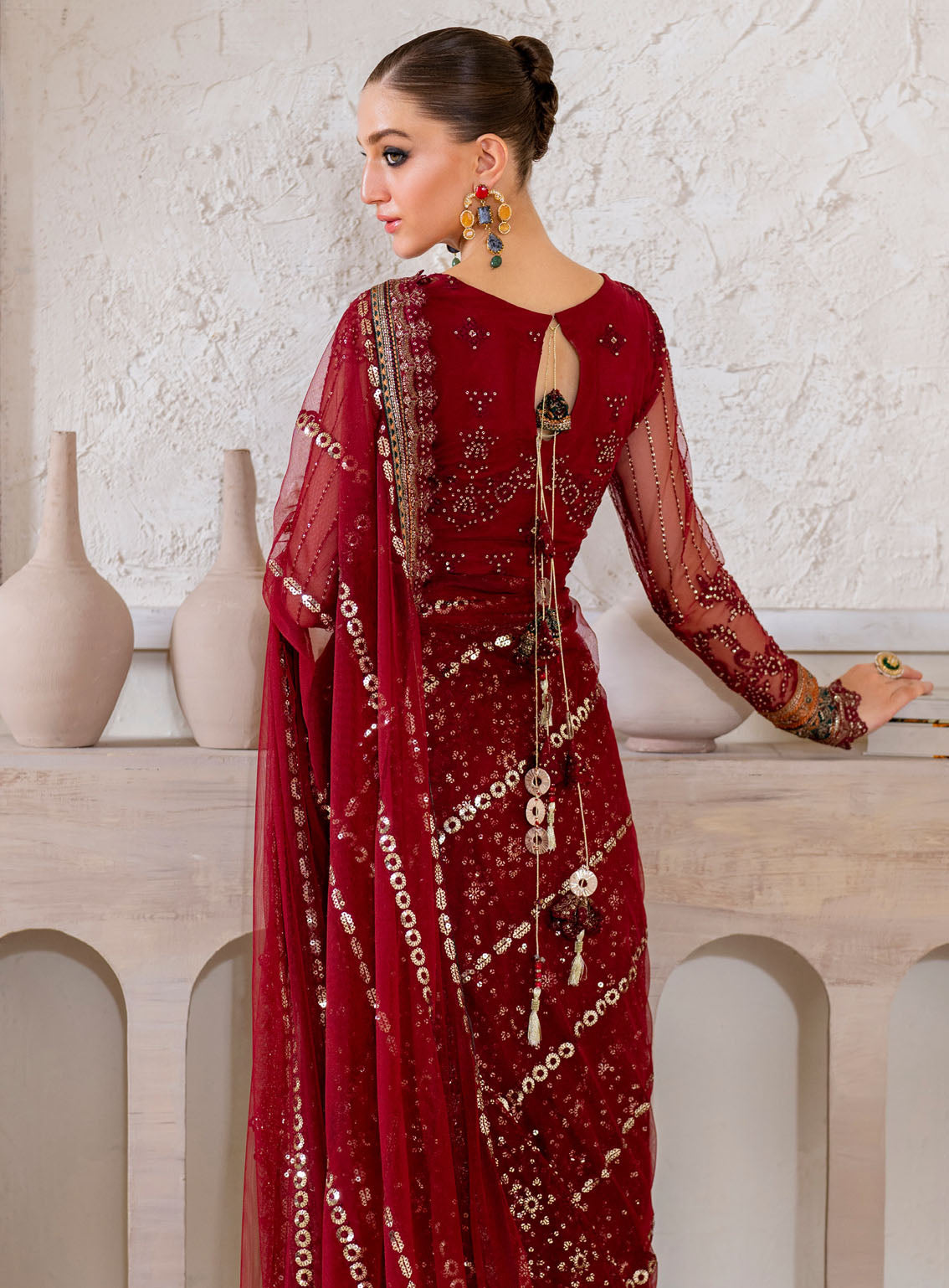 Chinon By Iznik Embroidered Luxury Net 3 Piece Unstitched Suit IZ24CCV2 CC-49 Chinon By Iznik Embroidered Luxury Net 3 Piece Unstitched Suit IZ24CCV2 CC-49