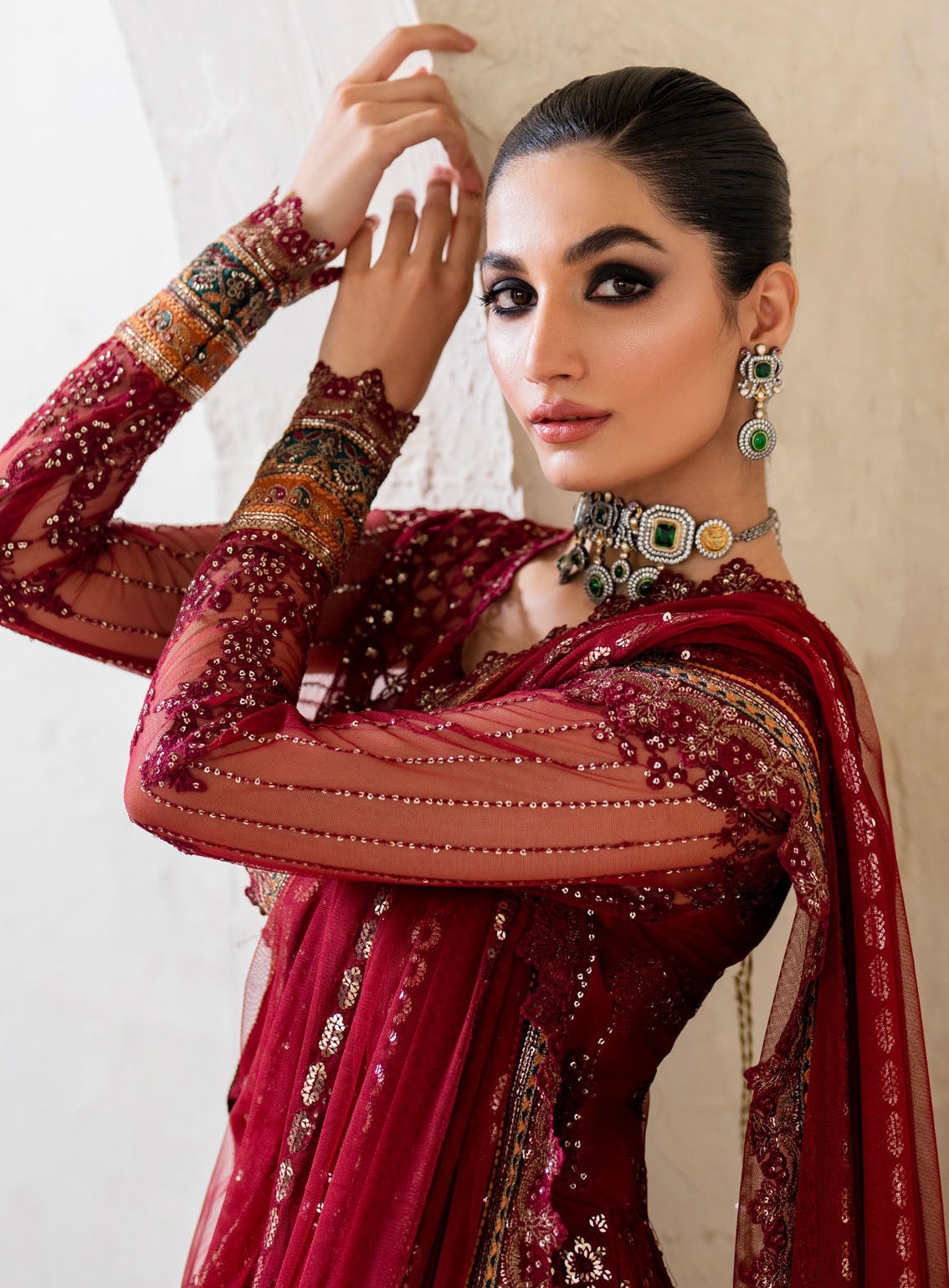 Chinon By Iznik Embroidered Luxury Net 3 Piece Unstitched Suit IZ24CCV2 CC-49 Chinon By Iznik Embroidered Luxury Net 3 Piece Unstitched Suit IZ24CCV2 CC-49