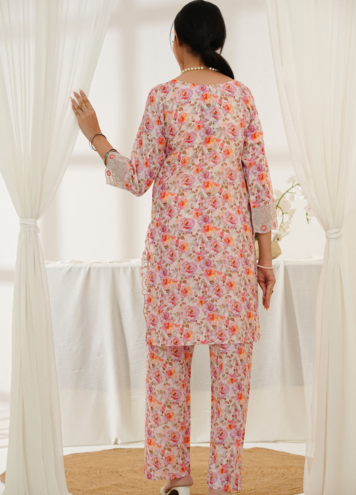 Co-Ord's By Aizal Embroidered Lawn 2 Piece Stitched Suit AL25COEV2 D-550 Co-Ord's By Aizal Embroidered Lawn 2 Piece Stitched Suit AL25COEV2 D-550