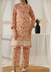 Co-Ord's By Aizal Embroidered Lawn 2 Piece Stitched Suit AL25COEV2 D-554