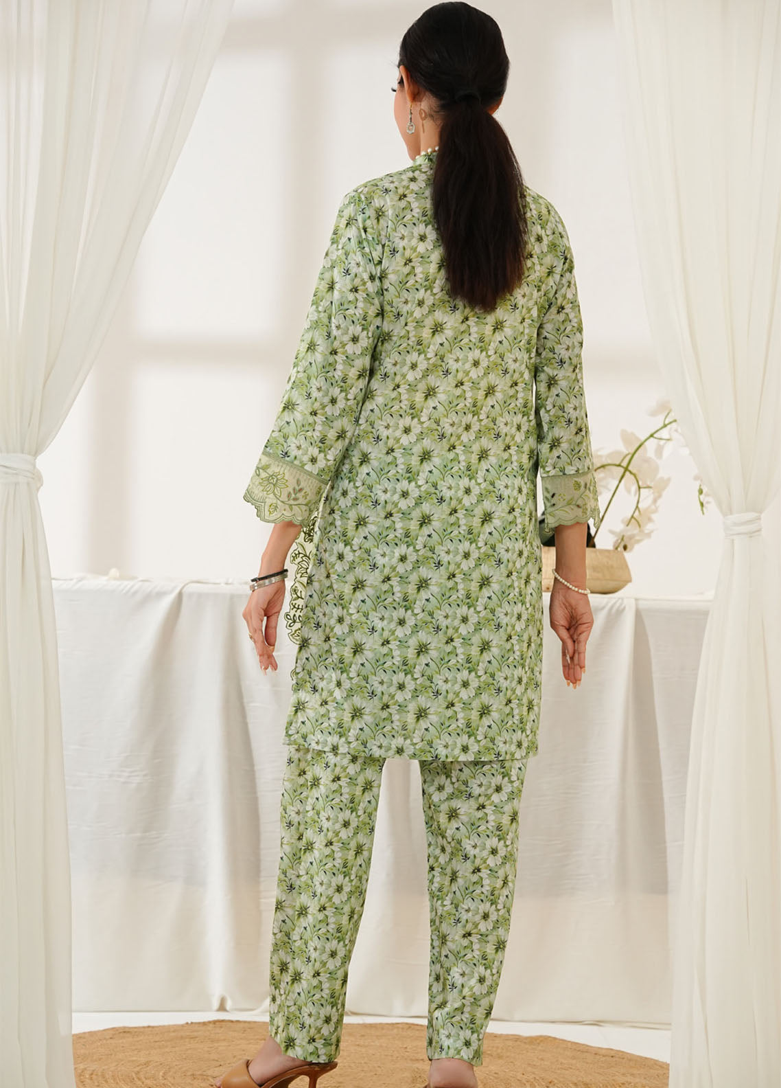 Co-Ord's By Aizal Embroidered Lawn 2 Piece Stitched Suit AL25COEV2 D-563 Co-Ord's By Aizal Embroidered Lawn 2 Piece Stitched Suit AL25COEV2 D-563