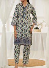 Co-Ord's By Aizal Embroidered Lawn 2 Piece Stitched Suit AL25COEV2 D-564