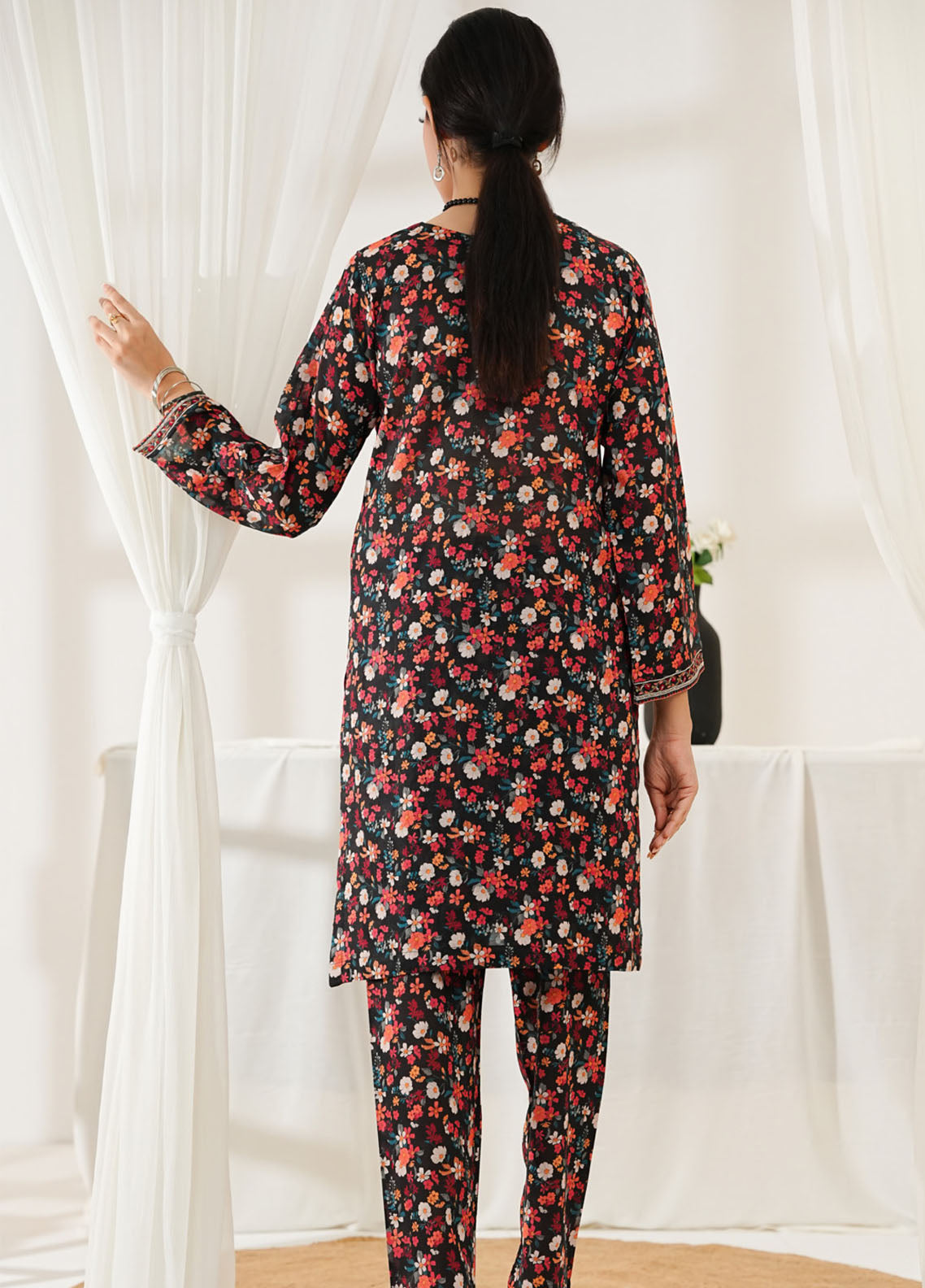 Co-Ord's By Aizal Embroidered Lawn 2 Piece Stitched Suit AL25COEV2 D-566 Co-Ord's By Aizal Embroidered Lawn 2 Piece Stitched Suit AL25COEV2 D-566