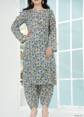 Co-Ord's Prints By Aizal Printed Lawn 2 Piece Stitched Suit AL25COP D-679