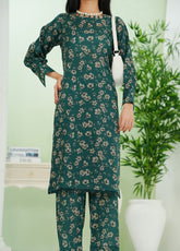 Co-Ord's Prints By Aizal Printed Lawn 2 Piece Stitched Suit AL25COPV2 D-666