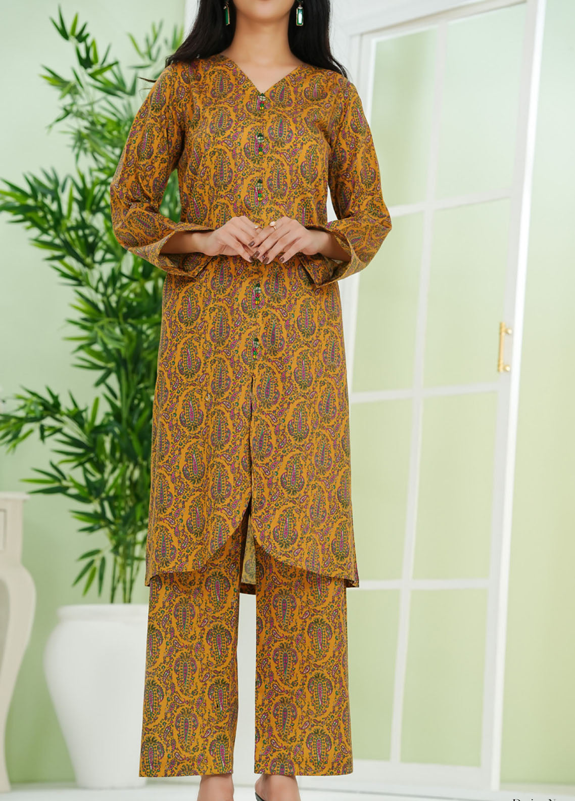 Co-Ord's Prints By Aizal Printed Lawn 2 Piece Stitched Suit AL25COPV2 D-671 Co-Ord's Prints By Aizal Printed Lawn 2 Piece Stitched Suit AL25COPV2 D-671