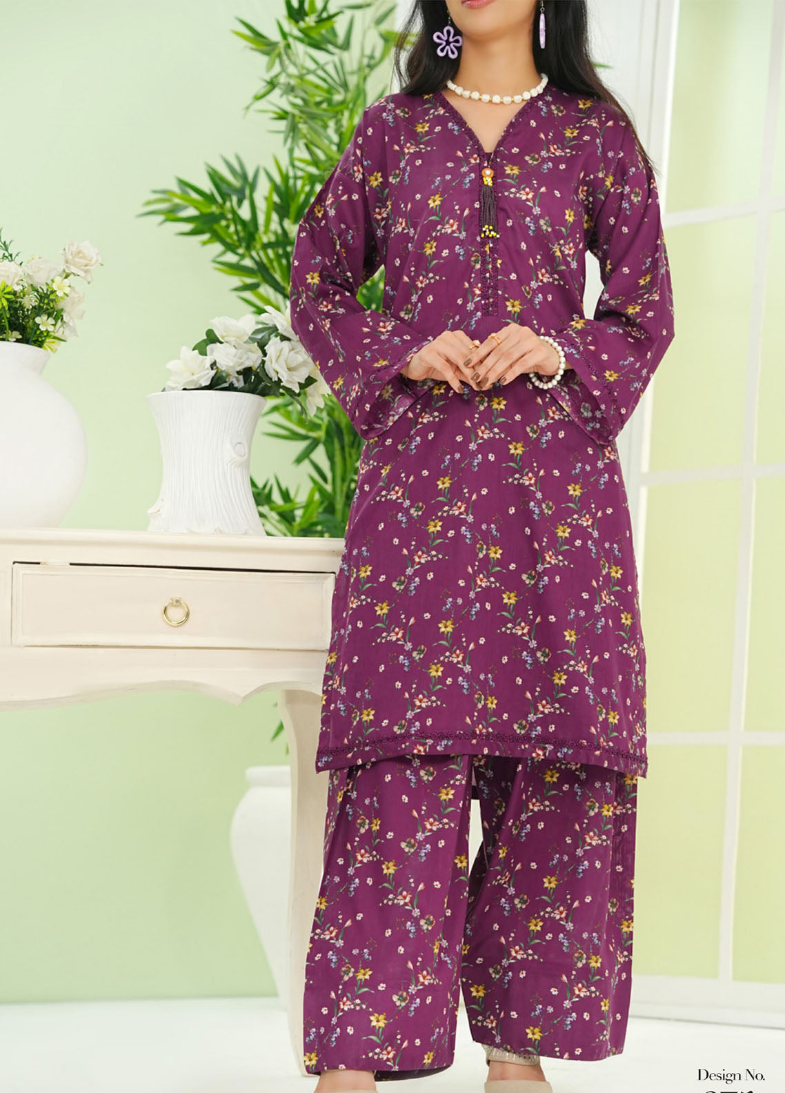Co-Ord's Prints By Aizal Printed Lawn 2 Piece Stitched Suit AL25COPV2 D-675 Co-Ord's Prints By Aizal Printed Lawn 2 Piece Stitched Suit AL25COPV2 D-675