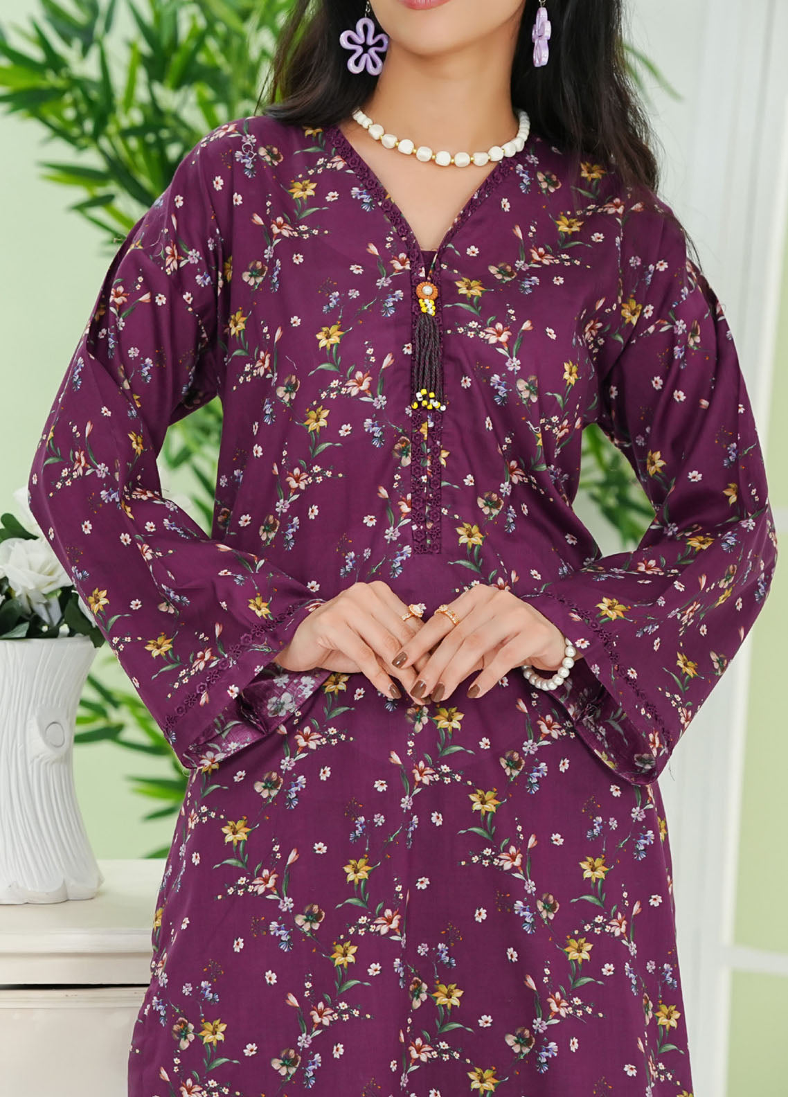 Co-Ord's Prints By Aizal Printed Lawn 2 Piece Stitched Suit AL25COPV2 D-675 Co-Ord's Prints By Aizal Printed Lawn 2 Piece Stitched Suit AL25COPV2 D-675