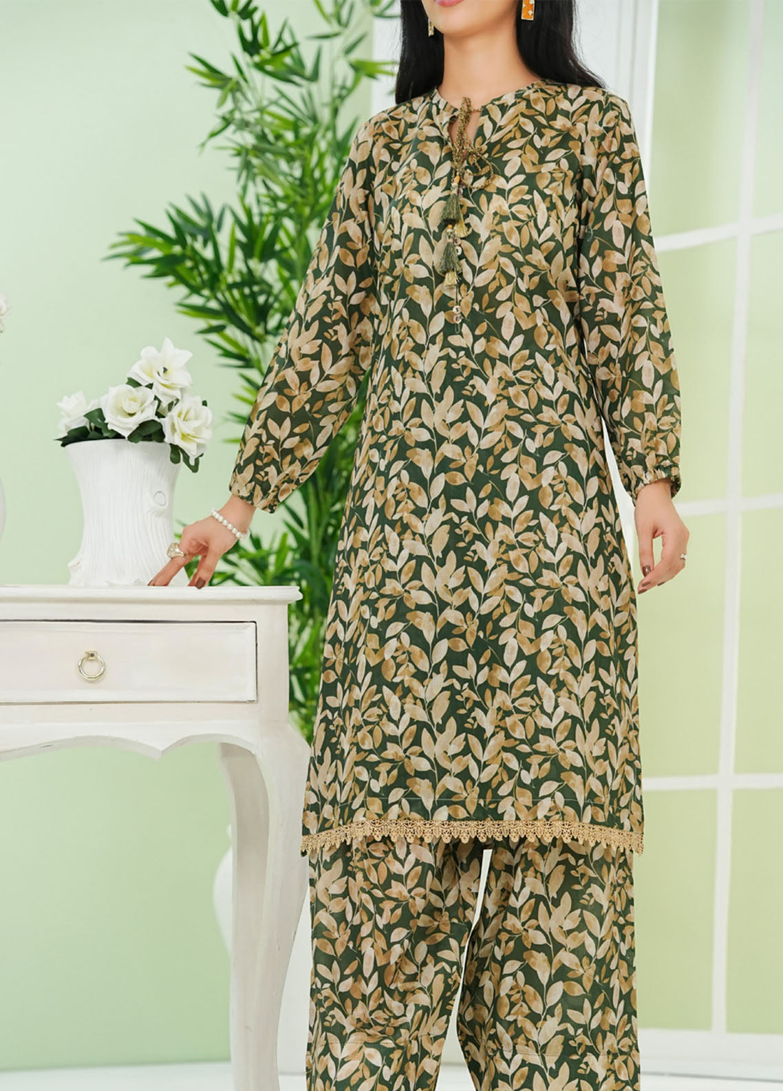 Co-Ord's Prints By Aizal Printed Lawn 2 Piece Stitched Suit AL25COPV2 D-676 Co-Ord's Prints By Aizal Printed Lawn 2 Piece Stitched Suit AL25COPV2 D-676