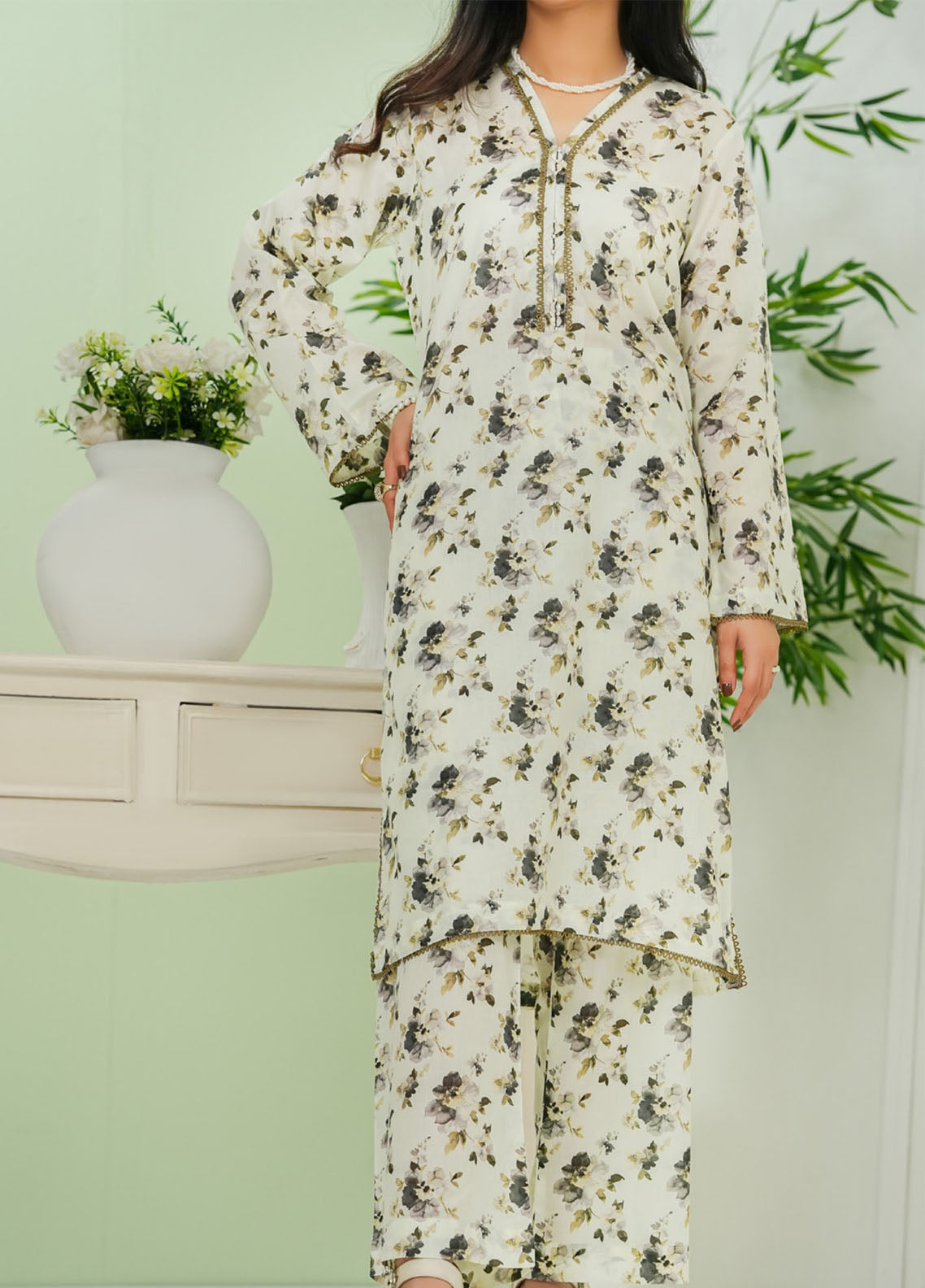 Co-Ord's Prints By Aizal Printed Lawn 2 Piece Stitched Suit AL25COPV2 D-678 Co-Ord's Prints By Aizal Printed Lawn 2 Piece Stitched Suit AL25COPV2 D-678