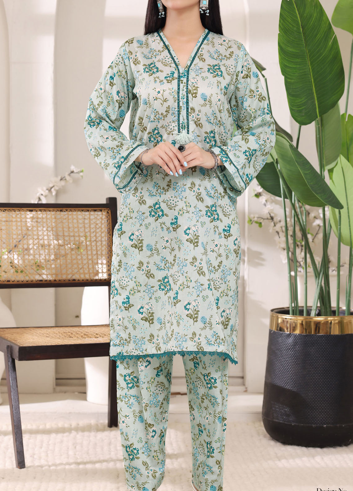 Co-Ordset By Aizal Printed Cambric 2 Piece Stitched Suit AL25COS D-705 Co-Ordset By Aizal Printed Cambric 2 Piece Stitched Suit AL25COS D-705
