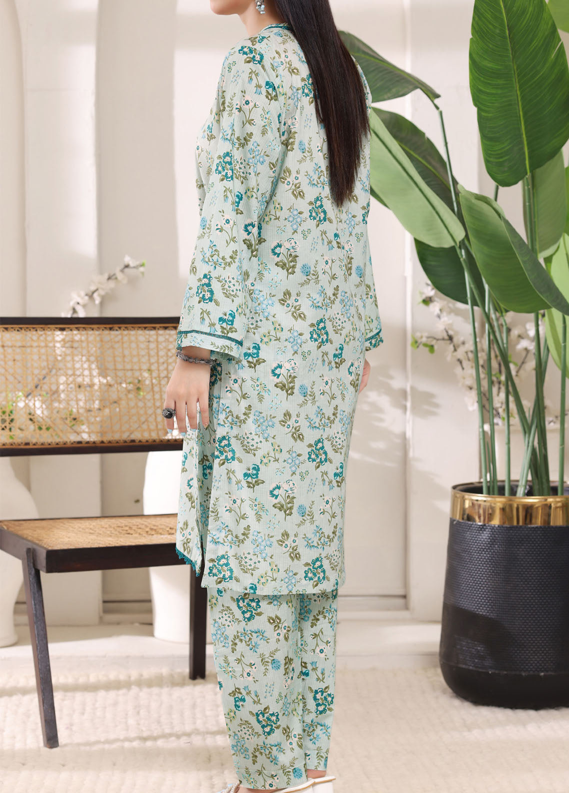 Co-Ordset By Aizal Printed Cambric 2 Piece Stitched Suit AL25COS D-705 Co-Ordset By Aizal Printed Cambric 2 Piece Stitched Suit AL25COS D-705