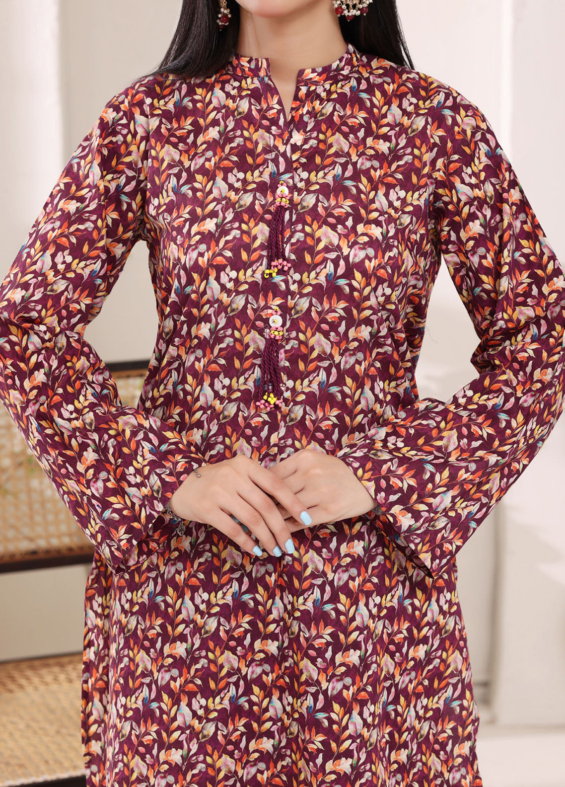 Co-Ordset By Aizal Printed Cambric 2 Piece Stitched Suit AL25COS D-707 Co-Ordset By Aizal Printed Cambric 2 Piece Stitched Suit AL25COS D-707