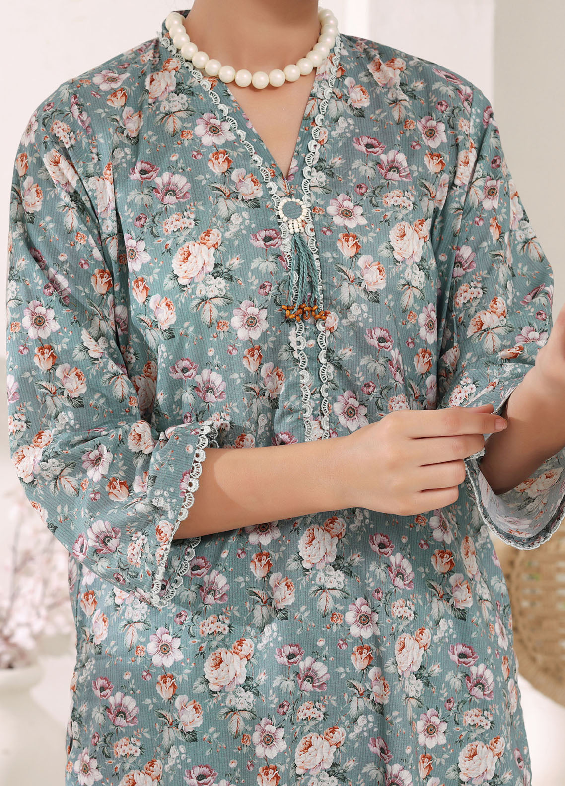 Co-Ordset By Aizal Printed Cambric 2 Piece Stitched Suit AL25COS D-720 Co-Ordset By Aizal Printed Cambric 2 Piece Stitched Suit AL25COS D-720