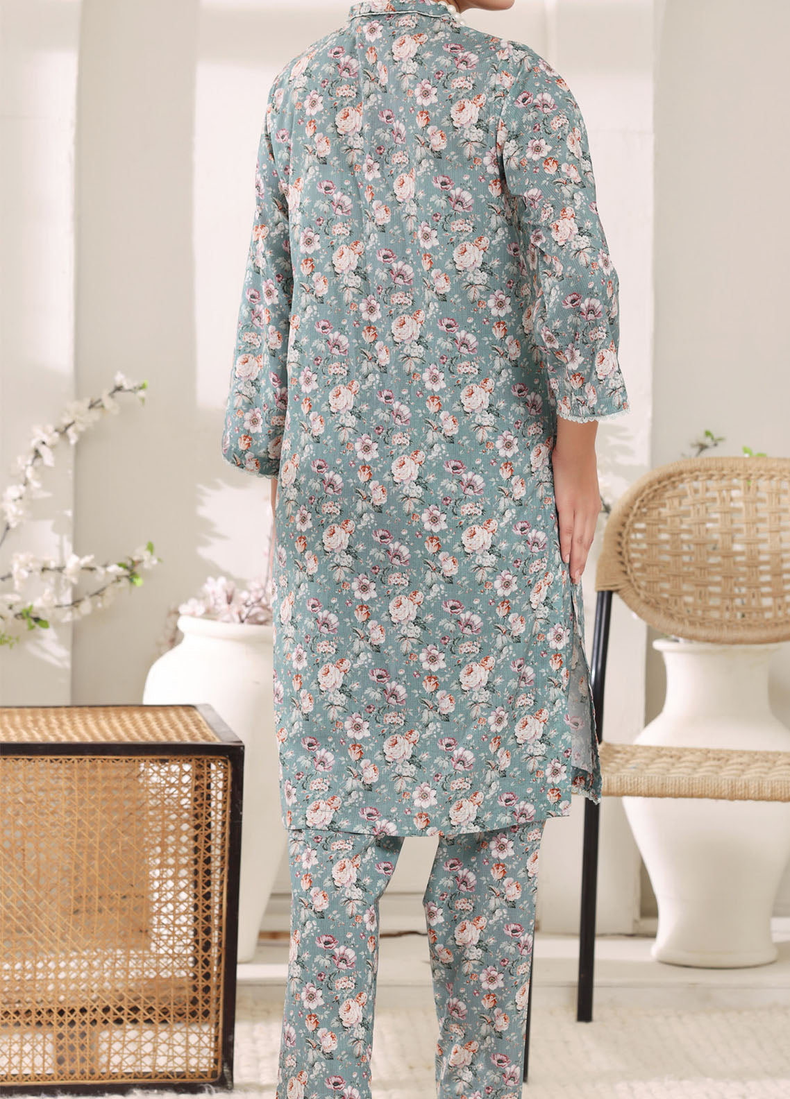 Co-Ordset By Aizal Printed Cambric 2 Piece Stitched Suit AL25COS D-720 Co-Ordset By Aizal Printed Cambric 2 Piece Stitched Suit AL25COS D-720