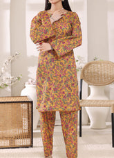 Co-Ordset By Aizal Printed Cambric 2 Piece Stitched Suit AL25COS D-722