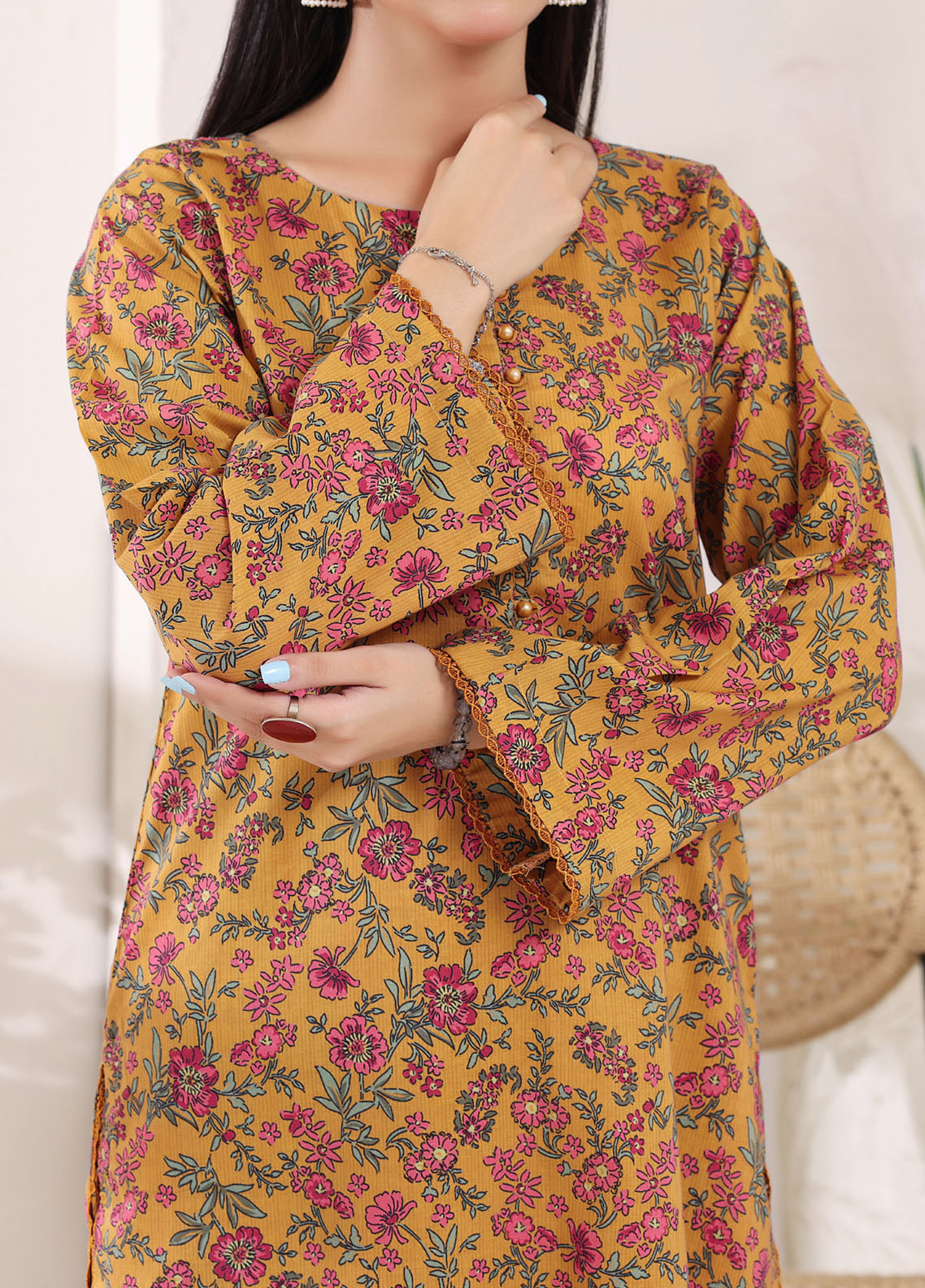 Co-Ordset By Aizal Printed Cambric 2 Piece Stitched Suit AL25COS D-722 Co-Ordset By Aizal Printed Cambric 2 Piece Stitched Suit AL25COS D-722