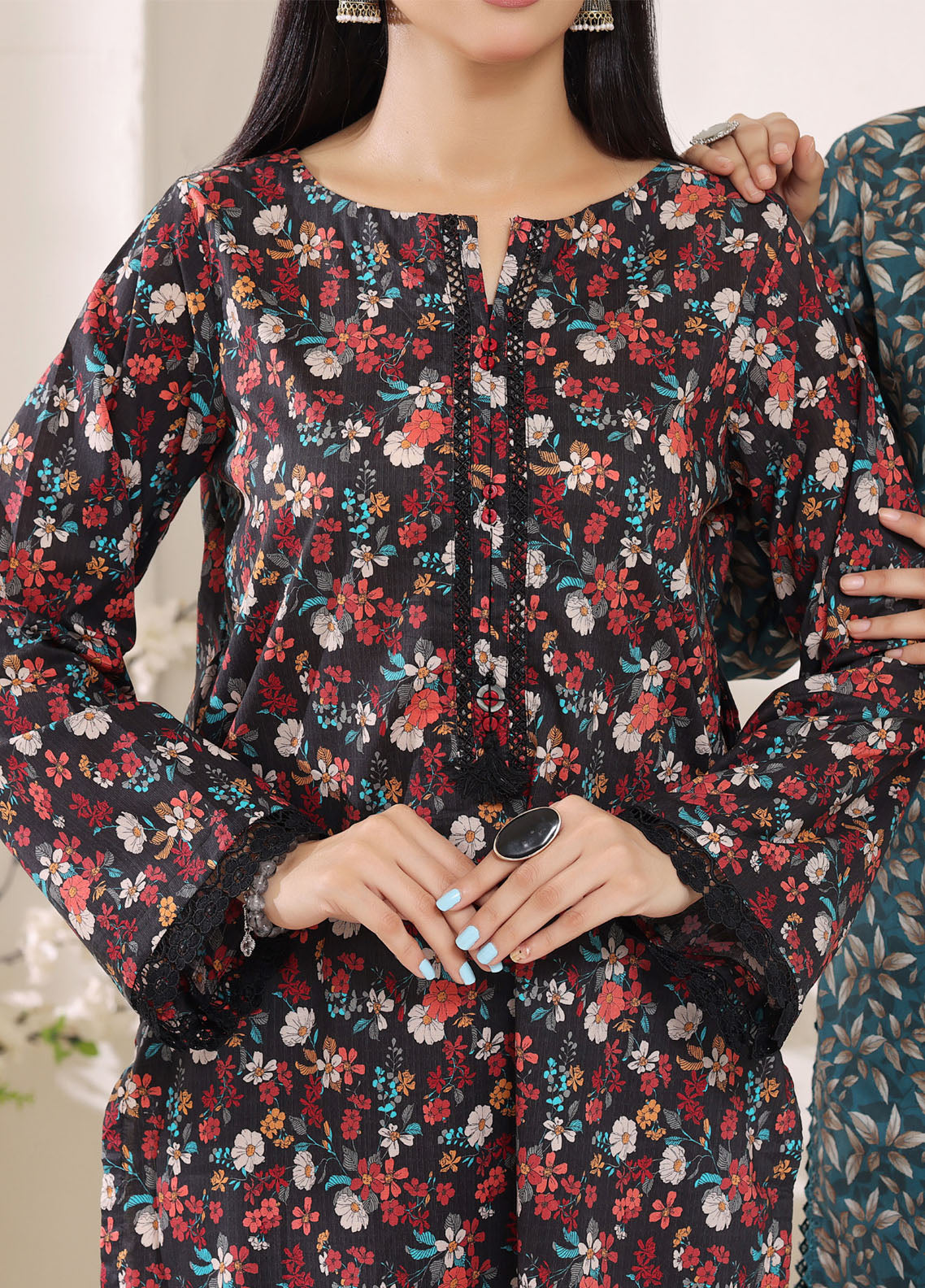 Co-Ordset By Aizal Printed Cambric 2 Piece Stitched Suit AL25COS D-726 Co-Ordset By Aizal Printed Cambric 2 Piece Stitched Suit AL25COS D-726