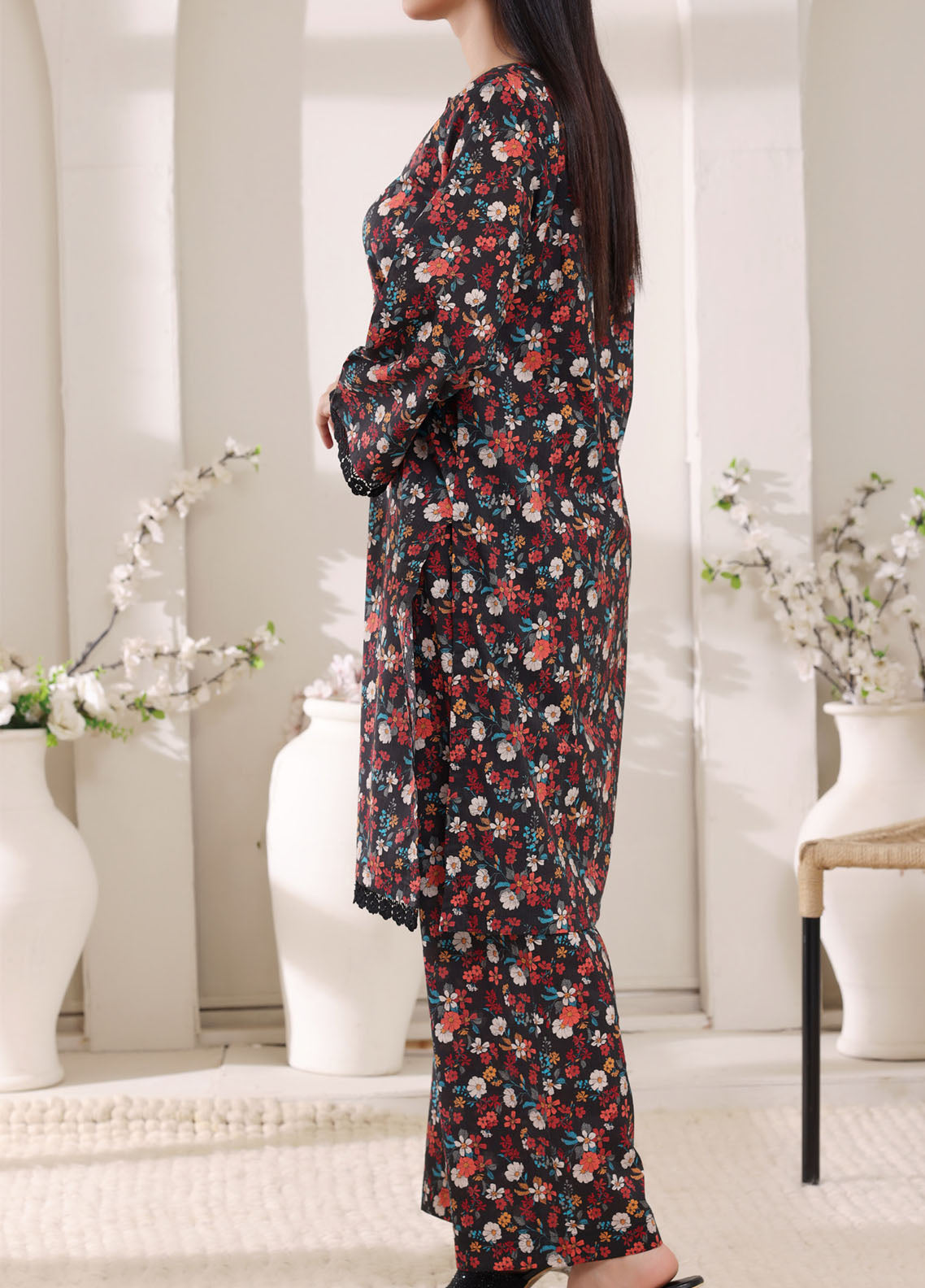 Co-Ordset By Aizal Printed Cambric 2 Piece Stitched Suit AL25COS D-726 Co-Ordset By Aizal Printed Cambric 2 Piece Stitched Suit AL25COS D-726