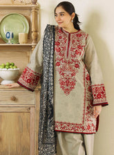 Coco By Zara Shahjahan Embroidered Jacquard 3 Piece Unstitched Suit CZS24E D-07 SABAH