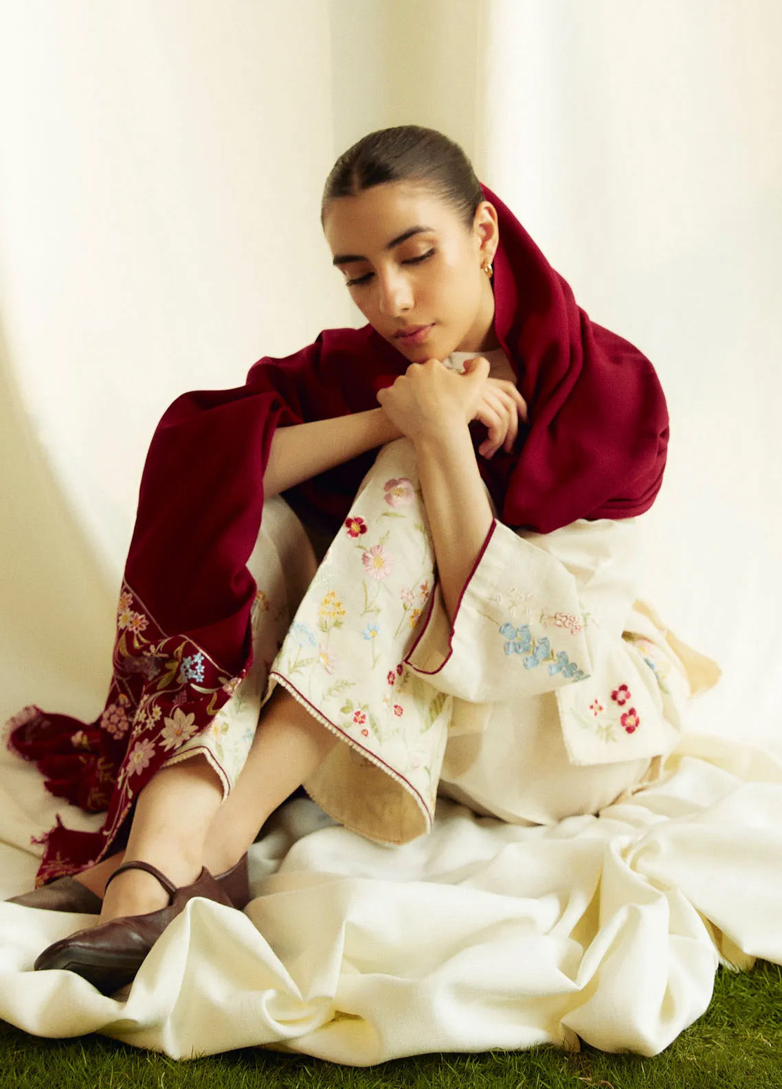 Coco By Zara Shahjahan Embroidered Khaddar 3 Piece Unstitched Suit CZS24W D2B CITRINE Coco By Zara Shahjahan Embroidered Khaddar 3 Piece Unstitched Suit CZS24W D2B CITRINE