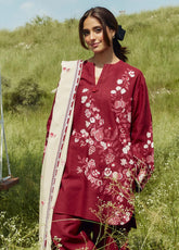 Coco By Zara Shahjahan Embroidered Khaddar 3 Piece Unstitched Suit CZS24W D7A ONYX