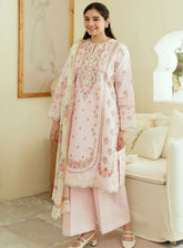 Coco By Zara Shahjahan Embroidered Lawn 3 Piece Unstitched Suit CZS24E D-08 ROOHI