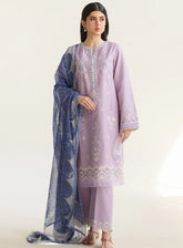 Coco By Zara Shahjahan Embroidered Lawn 3 Piece Unstitched Suit CZS24L2 10B LOVENT
