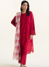 Coco By Zara Shahjahan Embroidered Lawn 3 Piece Unstitched Suit CZS24L2 2B MYSA