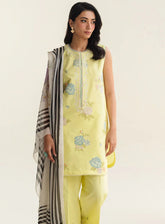 Coco By Zara Shahjahan Embroidered Lawn 3 Piece Unstitched Suit CZS24L2 3A MIREA