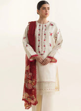 Coco By Zara Shahjahan Embroidered Lawn 3 Piece Unstitched Suit CZS24L2 6A AYRA