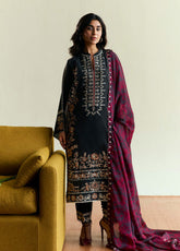 Coco By Zara Shahjahan Embroidered Lawn 3 Piece Unstitched Suit CZS25EE D-02 VELOUR