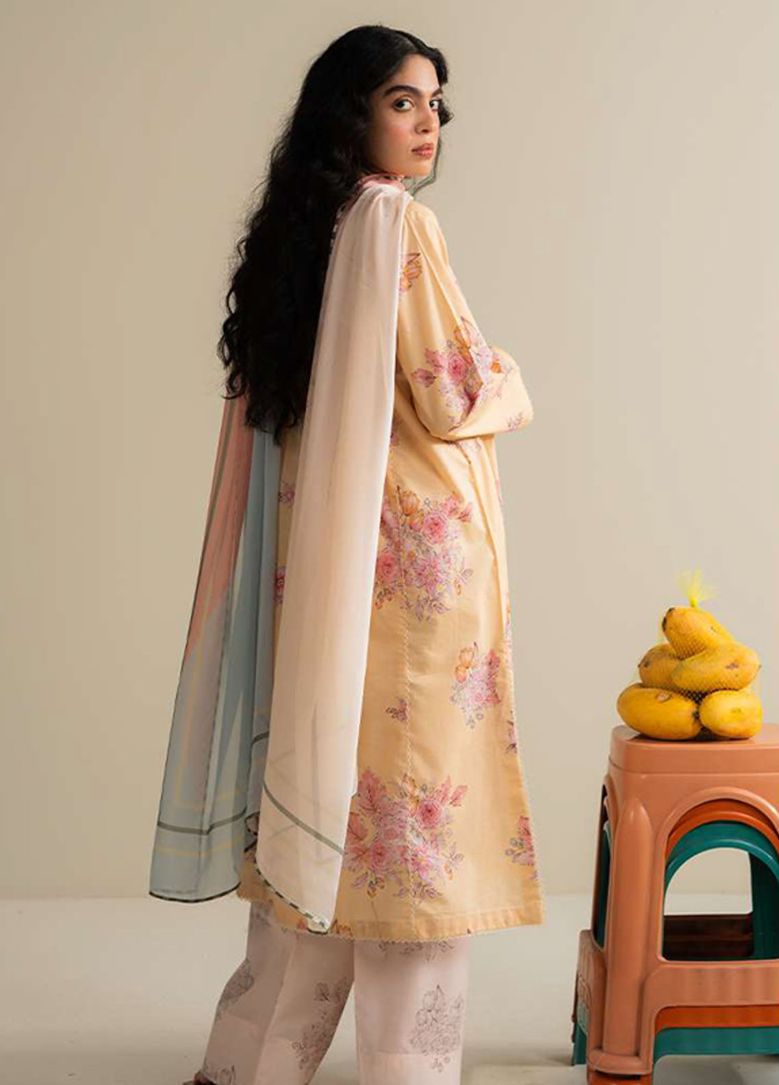 Coco By Zara Shahjahan Printed Lawn 3 Piece Unstitched Suit CZS25PSV3 D-1B OVELA Coco By Zara Shahjahan Printed Lawn 3 Piece Unstitched Suit CZS25PSV3 D-1B OVELA