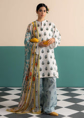 Coco By Zara Shahjahan Embroidered Lawn 3 Piece Unstitched Suit CZS25PSV3 D-4B ZOFI