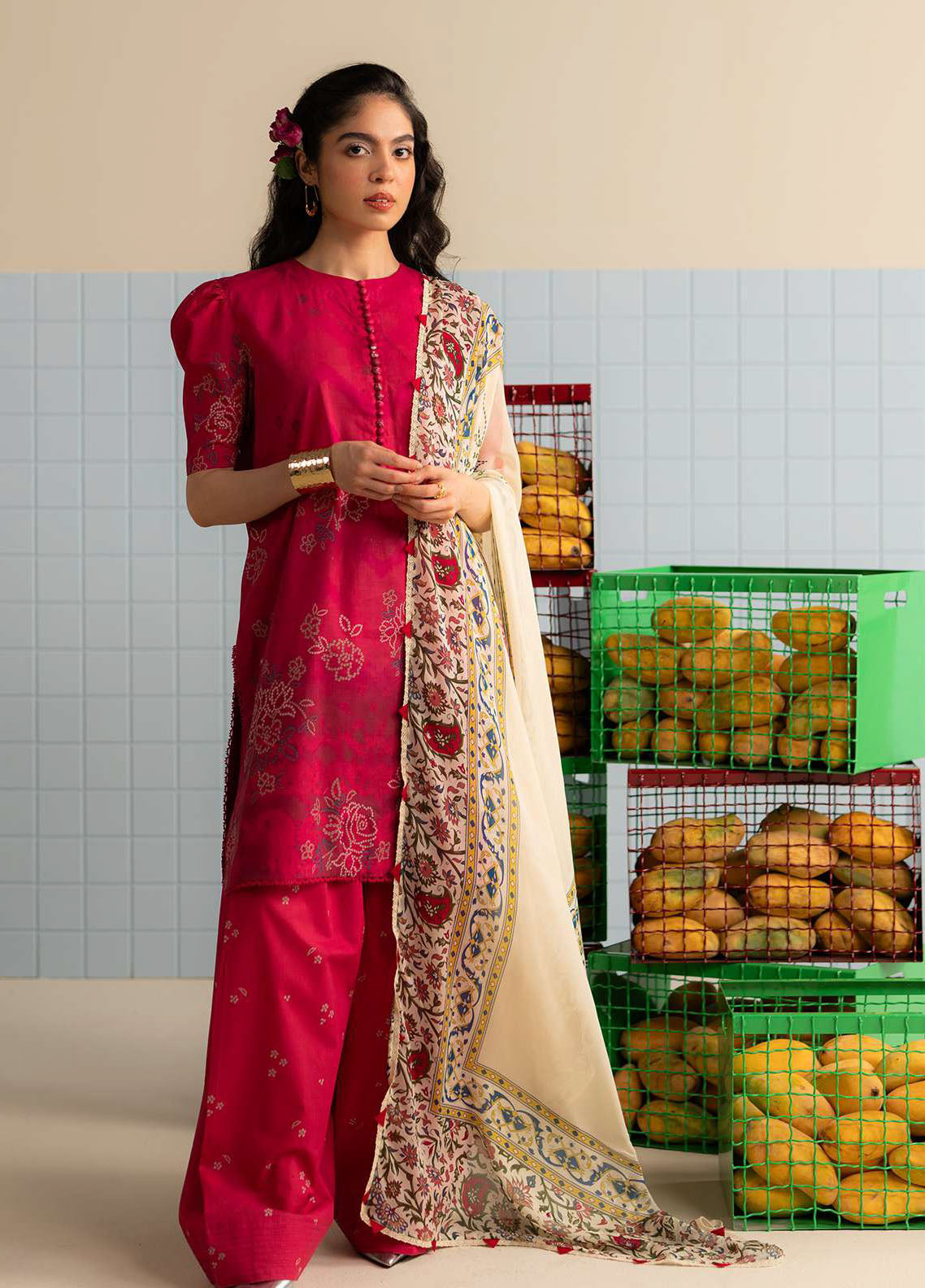 Coco By Zara Shahjahan Printed Lawn 3 Piece Unstitched Suit CZS25PSV3 D-6B KINA Coco By Zara Shahjahan Printed Lawn 3 Piece Unstitched Suit CZS25PSV3 D-6B KINA