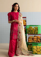 Coco By Zara Shahjahan Printed Lawn 3 Piece Unstitched Suit CZS25PSV3 D-6B KINA