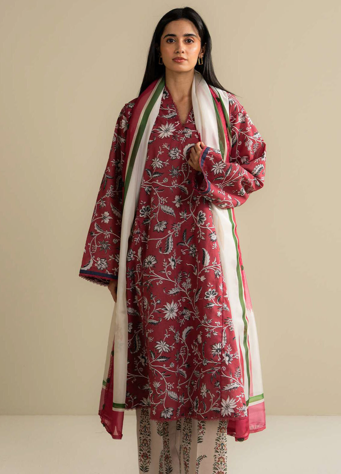 Coco By Zara Shahjahan Embroidered Lawn 3 Piece Unstitched Suit CZS25PSV3 D-7A LIORÉ Coco By Zara Shahjahan Embroidered Lawn 3 Piece Unstitched Suit CZS25PSV3 D-7A LIORÉ
