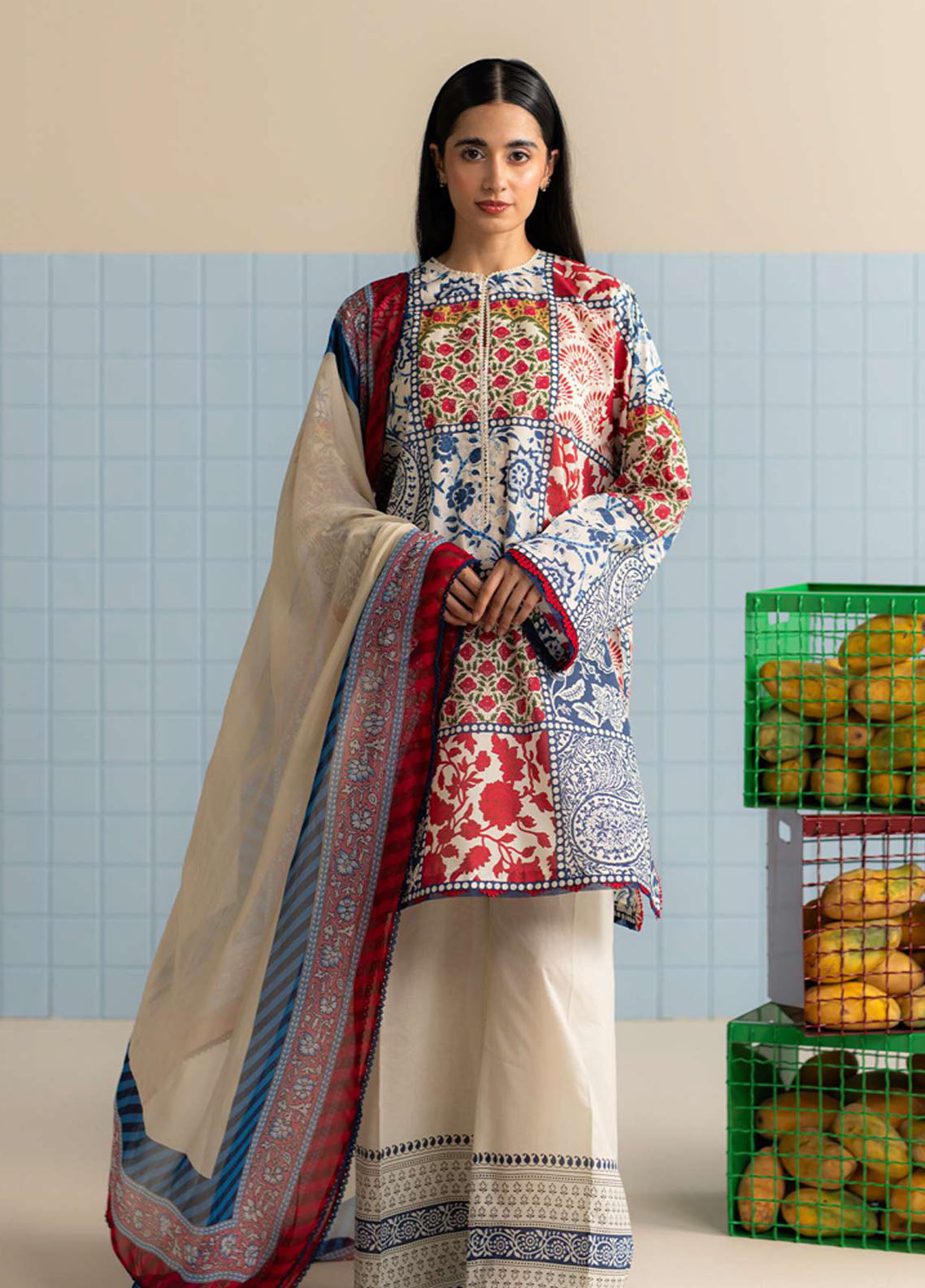 Coco By Zara Shahjahan Embroidered Lawn 3 Piece Unstitched Suit CZS25PSV3 D-8A ELRA Coco By Zara Shahjahan Embroidered Lawn 3 Piece Unstitched Suit CZS25PSV3 D-8A ELRA