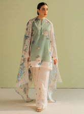 Coco By Zara Shahjahan Printed Lawn 3 Piece Unstitched Suit CZS25P D-2A SOFIA