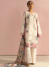 Coco By Zara Shahjahan Printed Lawn 3 Piece Unstitched Suit CZS25P D-2B SOFIA