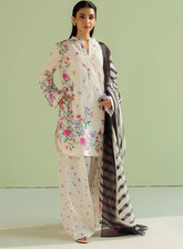 Coco By Zara Shahjahan Printed Lawn 3 Piece Unstitched Suit CZS25P D-4B REENA