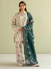 Coco By Zara Shahjahan Printed Lawn 3 Piece Unstitched Suit CZS25P D-6B PAISLEY