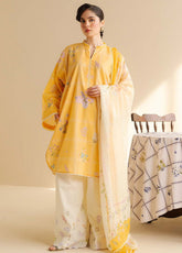 Coco By Zara Shahjahan Printed Lawn 3 Piece Unstitched Suit CZS25PD2 D-10B LUNA