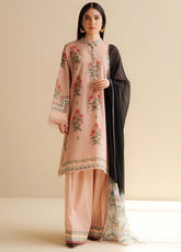 Coco By Zara Shahjahan Printed Lawn 3 Piece Unstitched Suit CZS25PD2 D-2A RAYA