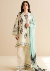 Coco By Zara Shahjahan Printed Lawn 3 Piece Unstitched Suit CZS25PD2 D-2B RAYA