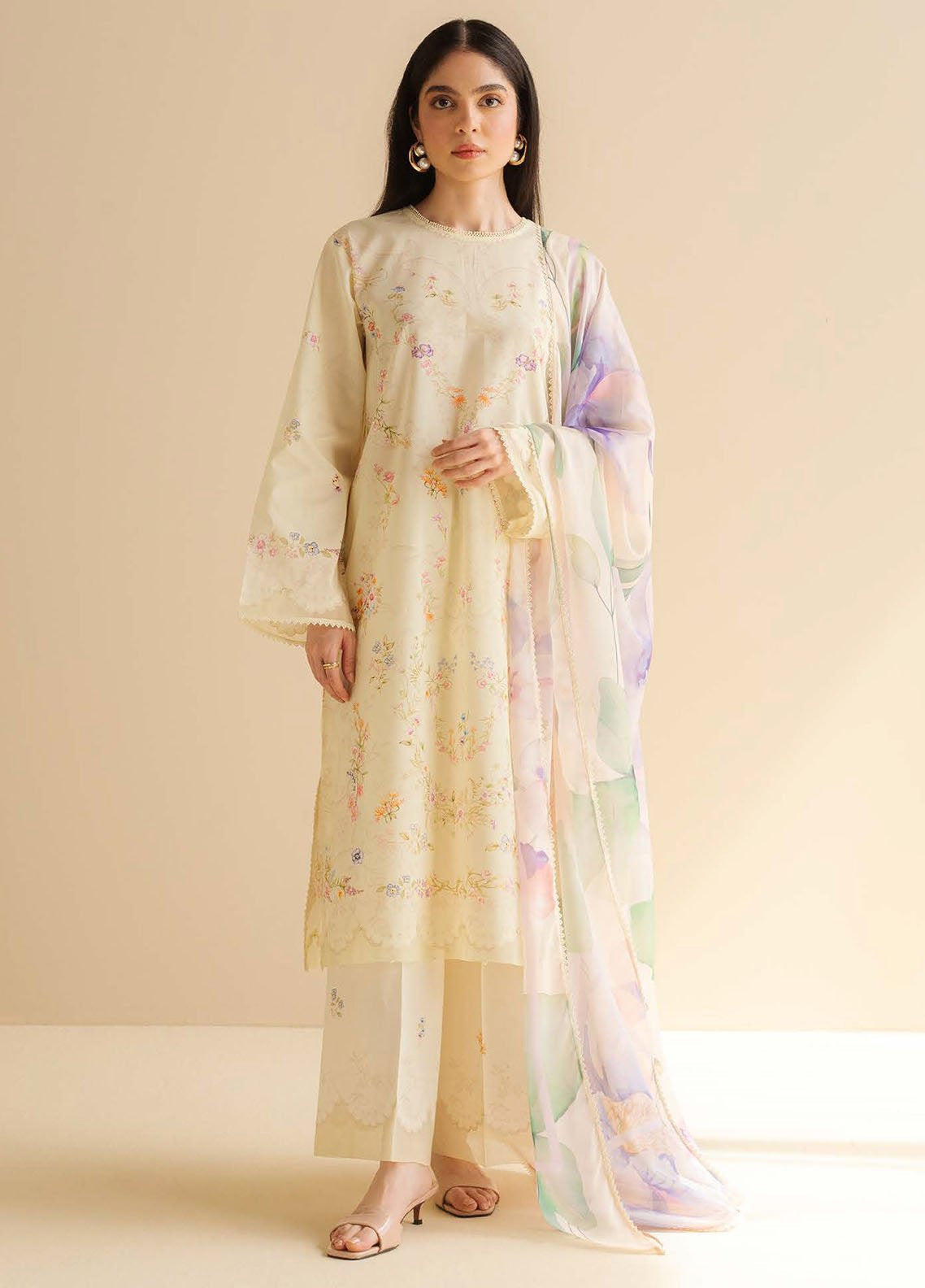 Coco By Zara Shahjahan Printed Lawn 3 Piece Unstitched Suit CZS25PD2 D-3B ARIA Coco By Zara Shahjahan Printed Lawn 3 Piece Unstitched Suit CZS25PD2 D-3B ARIA