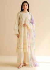 Coco By Zara Shahjahan Printed Lawn 3 Piece Unstitched Suit CZS25PD2 D-3B ARIA