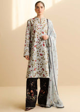 Coco By Zara Shahjahan Printed Lawn 3 Piece Unstitched Suit CZS25PD2 D-7B REY
