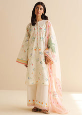 Coco By Zara Shahjahan Printed Lawn 3 Piece Unstitched Suit CZS25PD2 D-9B KAIA