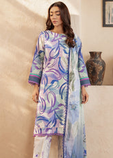 Coco Cords By Alzohaib Digital Printed Lawn 3 Piece Unstitched Suit AZ25CC D-09